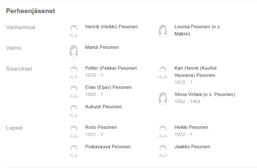 MyHeritage Kalle Pesonen